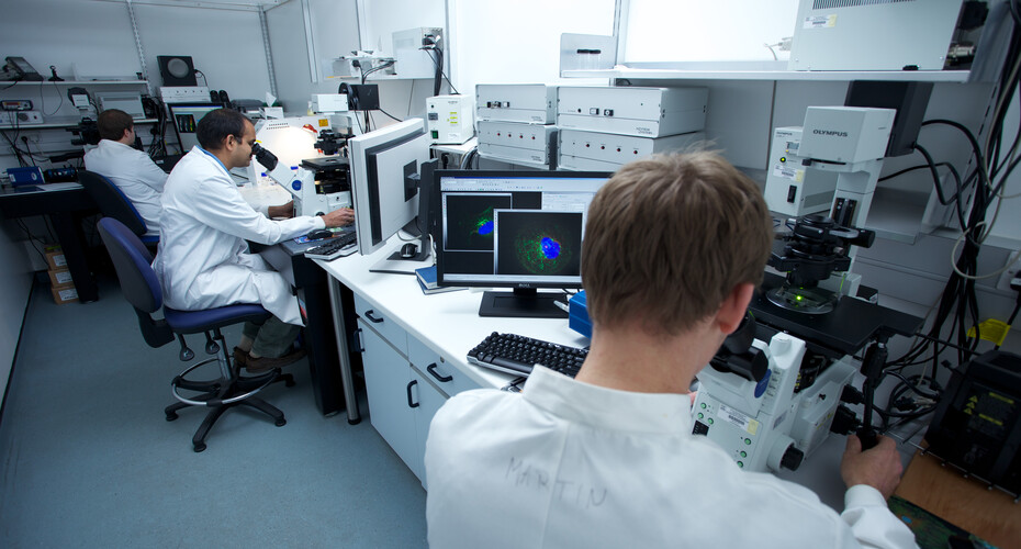 Technicians in the Bioimaging lab