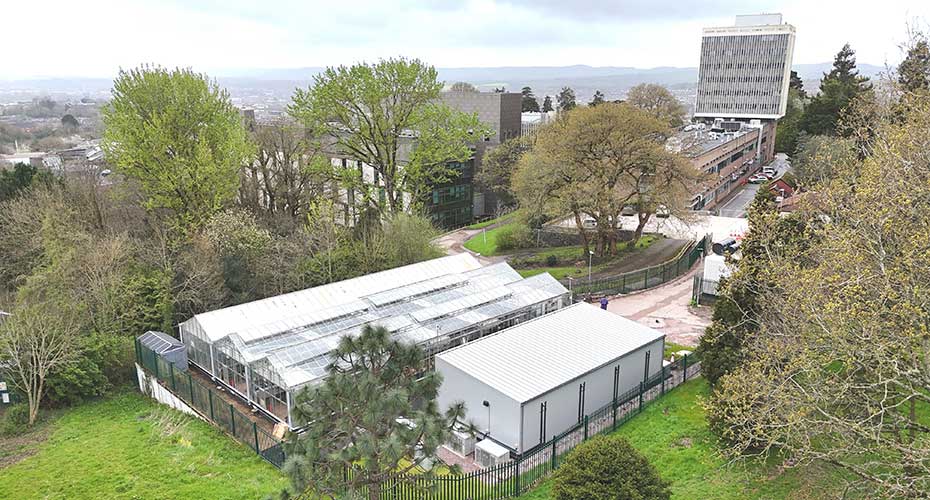 Aerial view of GMS and streatham campus